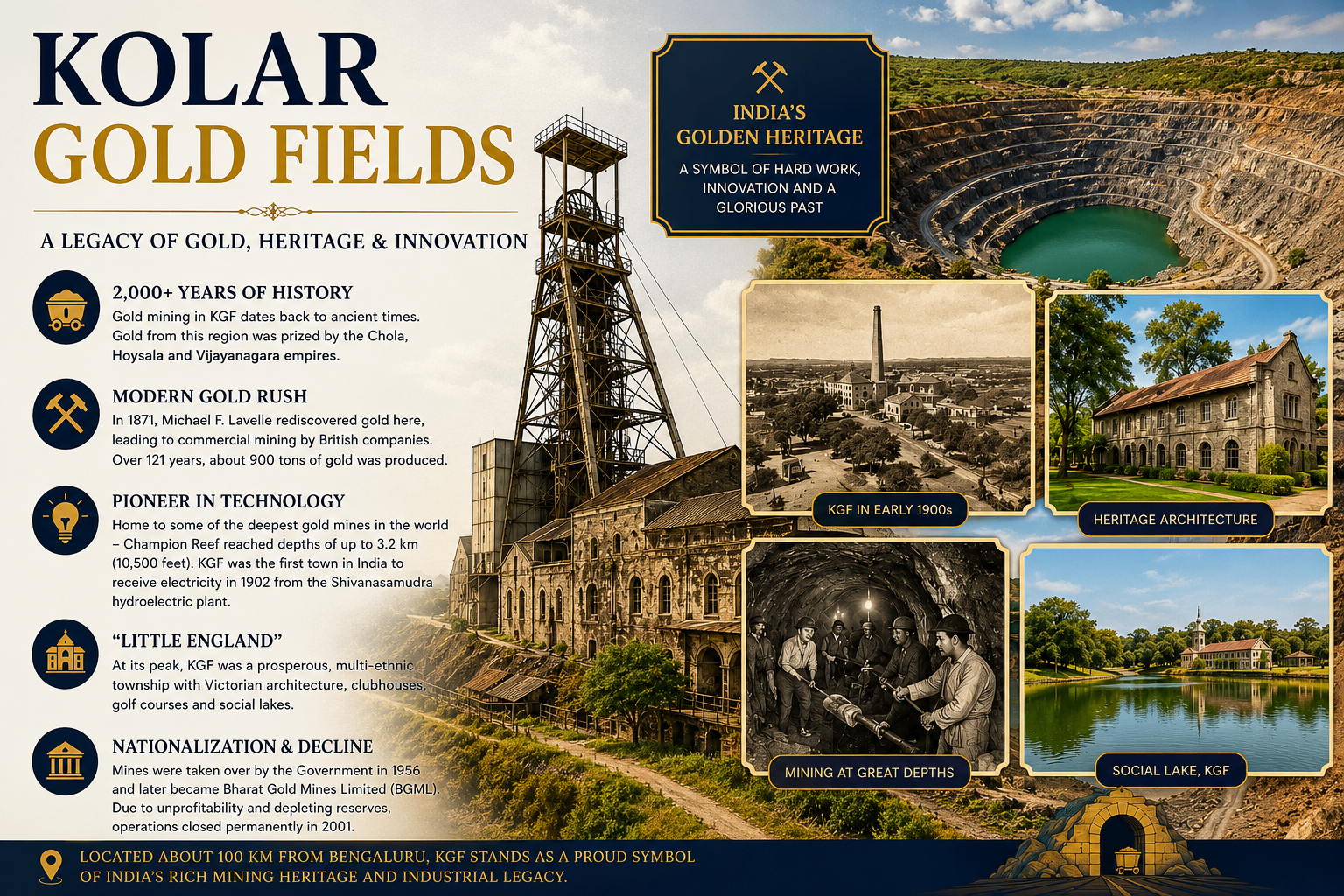 Kolar Gold Fields — India's golden heritage and the home of Noorie Educational Institutions